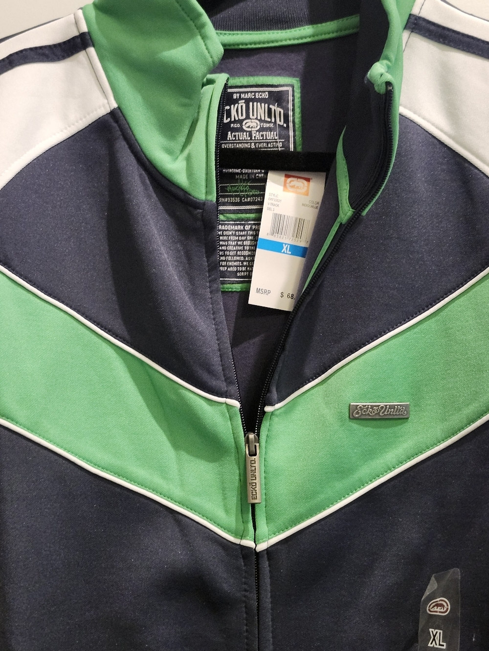 Vintage Eckō Unlimited Track Windbreaker Jacket - Picture 4 of 10